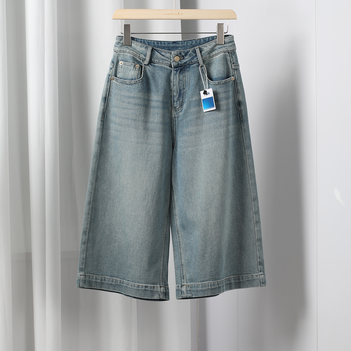 欧洲站2025夏新款时尚牛仔裤