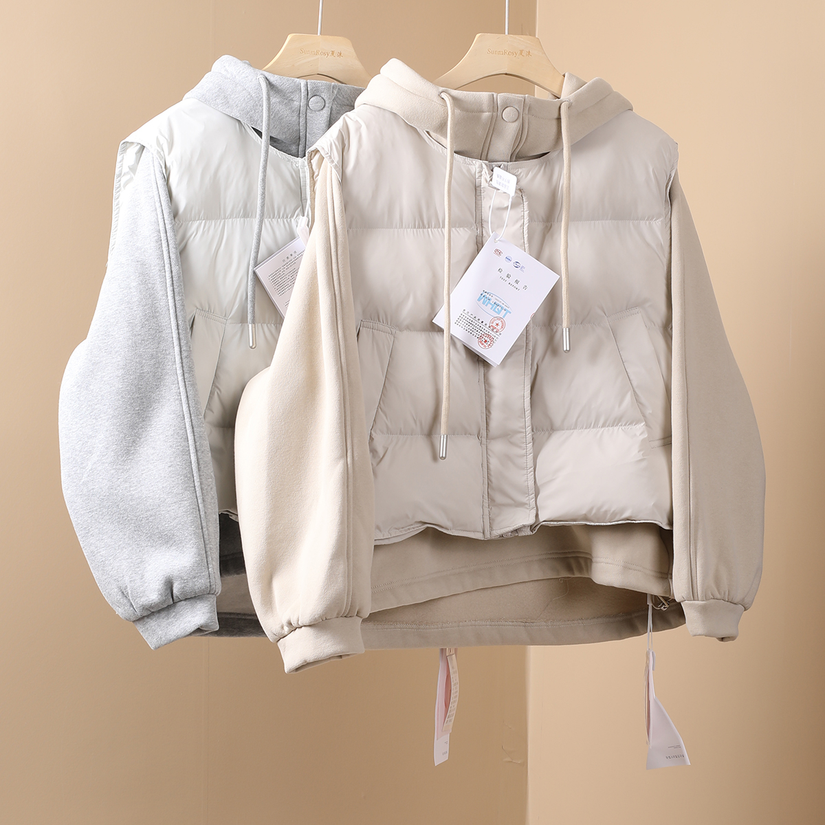 韩系百搭宽松石墨烯云点绒马甲