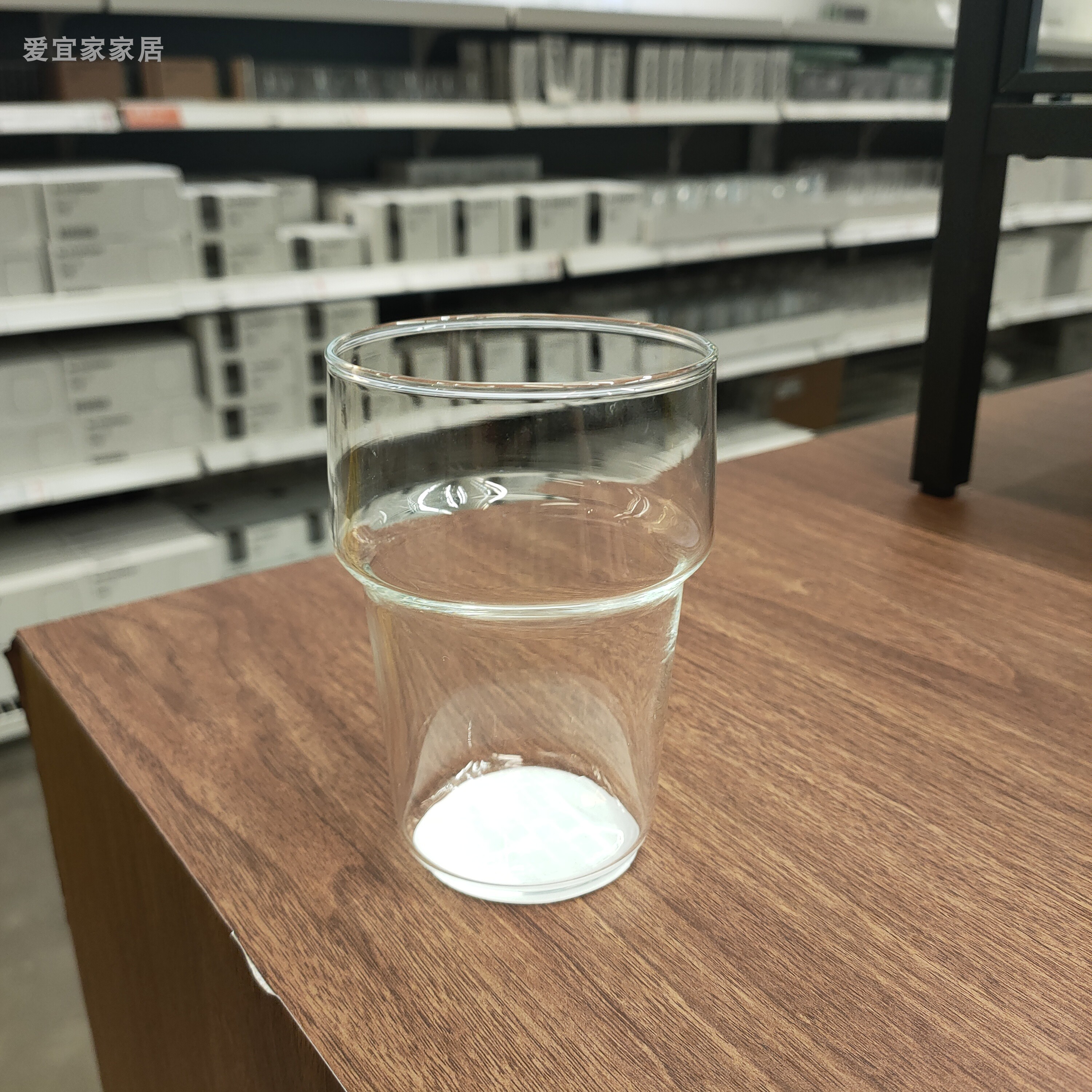 IKEA宜家 斯基菲斯 透明玻璃杯水杯茶杯咖啡杯 可装热水 可微波炉