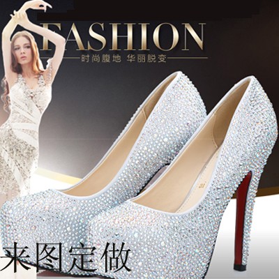 来图定制大码小码真皮女鞋时尚尖头圆头单鞋凉鞋短靴长靴特殊定制