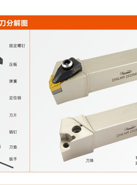 悍狮霸数控刀杆配件 刀垫 压板 销钉 双头螺丝 板手 DYB2413 WN08