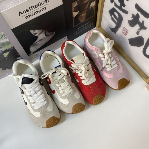 时尚透气内增高德训鞋女王一博同款丑萌芒果头阿甘鞋休闲运动鞋潮