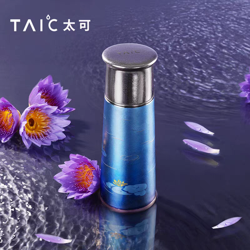 TAIC太可T型象印杯男女士高端纯钛泡茶保温杯轻便茶具家用420mL