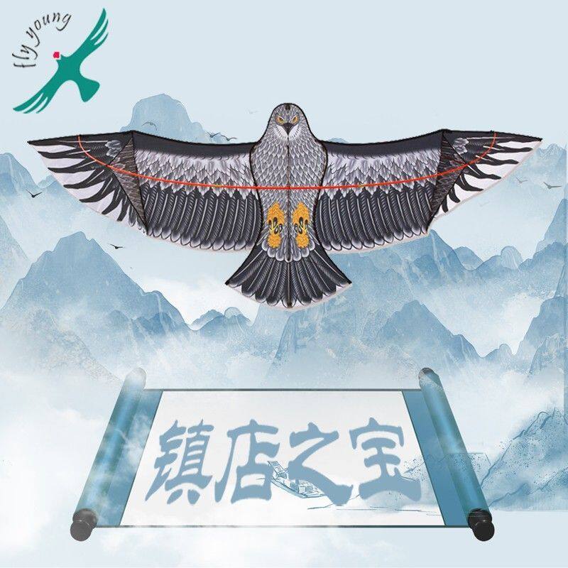 飞阳3米大老鹰风筝大人专用高档超大型网红前杆鹰伞布微风抗大风