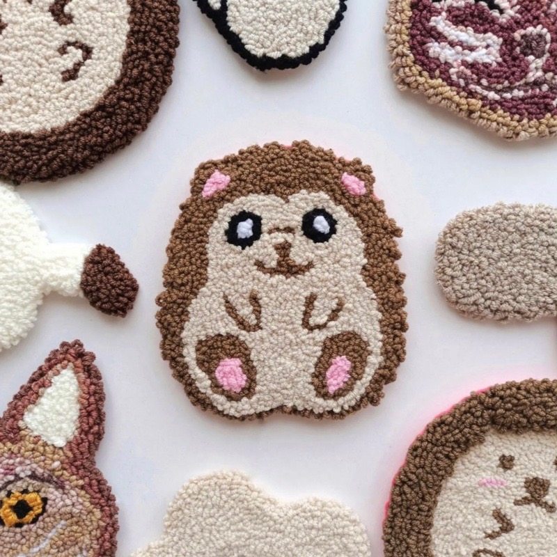 戳戳绣diy材料包初学小白手工戳戳乐装饰毛线画杯垫卡通闺蜜礼物,居家布艺,戳戳绣,淘宝优惠券,粉丝福利购,淘宝优惠卷