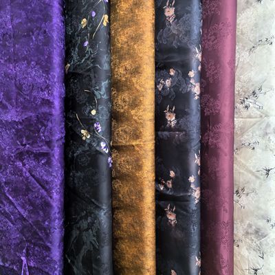 夏季全人丝香云纱布料