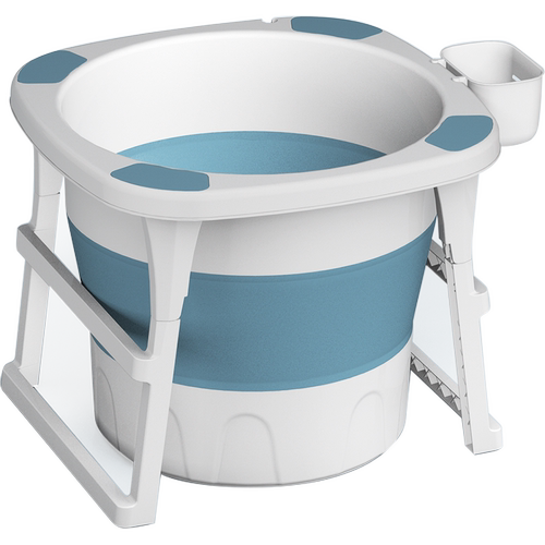 家用泡澡桶大人折叠浴缸成人沐浴桶儿童洗澡桶宝宝全身圆形洗澡盆