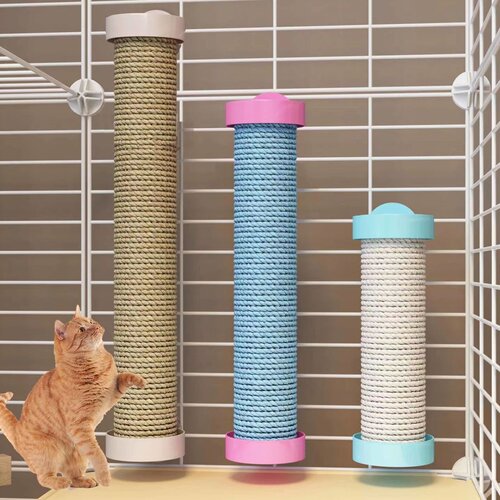 猫笼子搭配 立式剑麻猫抓柱子磨爪麻绳 猫绳猫爬架猫抓板玩具