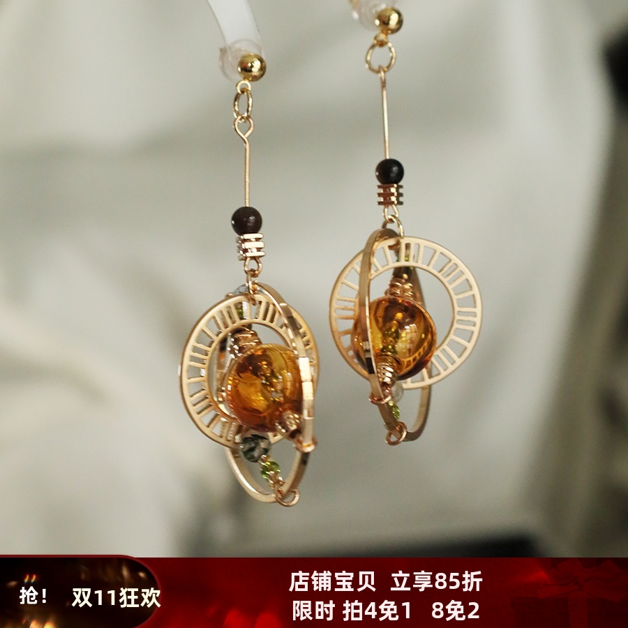 复古宫廷风无痛耳夹耳环女小众高级感气质百搭耳饰2025年新款潮