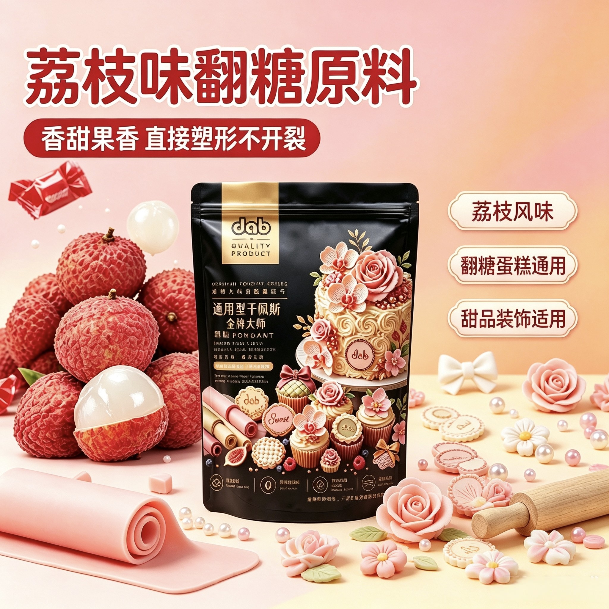德伯好吃型防潮通用干佩斯翻糖