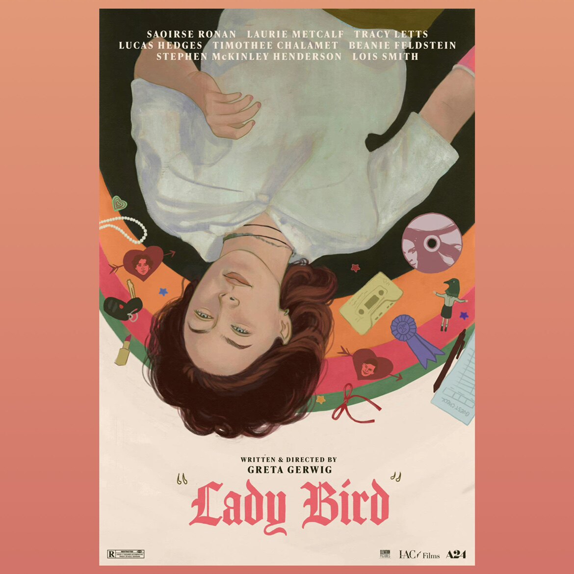 《伯德小姐》电影海报西尔莎罗南甜茶主演豆瓣高分电影装饰画