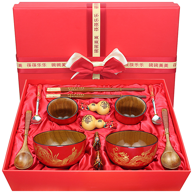 结婚礼物实木祝福餐厅创意礼品