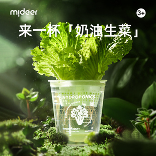 弥鹿水培阳光种植房儿童科学小实验套装 植物生长观察盆栽种菜玩具