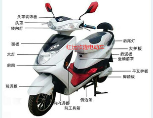 新日飞驰电动车 大环聚英迅鹰配件 外壳 塑件 雅迪豪战 爱玛力鹰