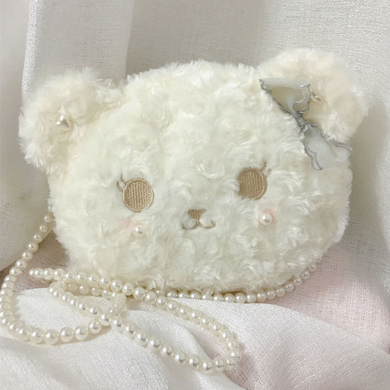 软妹玩偶lolita包毛绒熊女斜挎包