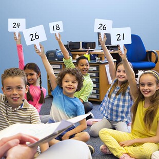 手牌抢答牌答题板可擦可写手举牌英语数学课互动答题板