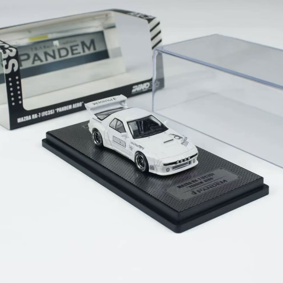 【李先生】INNO 1:64 RX7 FC3S PANDEM 白色 合金汽车模型