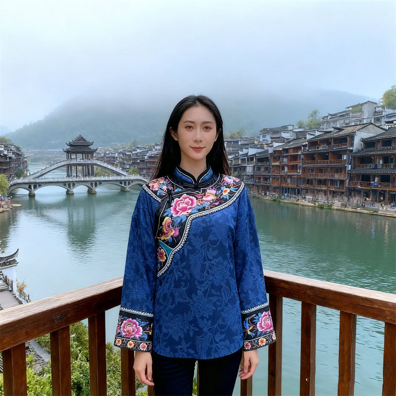 新款苗族服装女上衣民族风