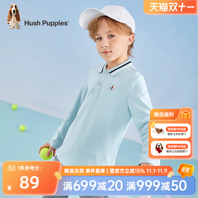 暇步士长袖polo衫弹力透气亲肤