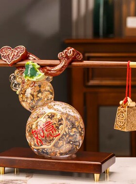 称心如意葫芦摆件客厅新中式家居