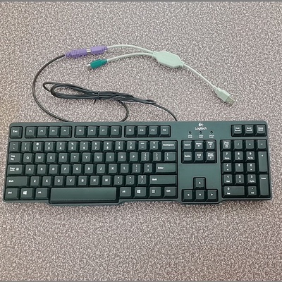 罗技K100有线键盘圆口