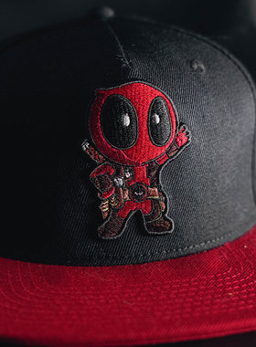 小贱贱Deadpool死侍与金刚狼平沿棒球帽嘻哈帽MARVEL漫威