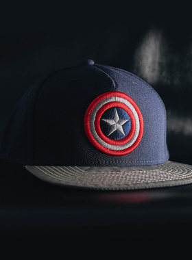 MARVEL美国队长漫威Avengers复仇者联盟弯檐帽棒球鸭舌帽钢铁侠