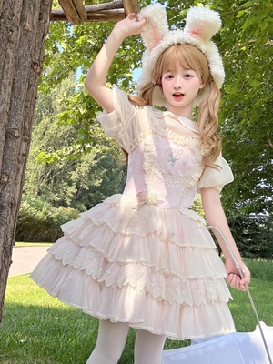 晚安郁金香【现货】洛丽塔jsk 原创正品 芭蕾风晚安熊