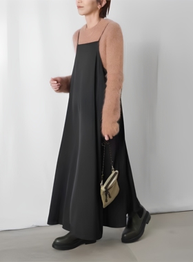 【ATPLAL】LUCALADYLUCKLUCA日本原单潮牌醋酸面料时尚款背带裙