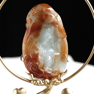 石之富缅甸天然翡翠双彩色母爱摆件143.83克