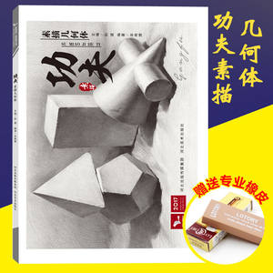 零基础功夫素描几何体素描静物临摹书单体组合素描石膏几何体素描书 品博文化宋艳慧 素描几何体临摹书画册范本素描书入门教材书籍
