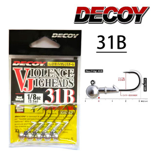 日本胜一DECOY铅头钩 VJ-31B进口路亚软饵专用铅头钩鳜鱼鲈鱼翘嘴