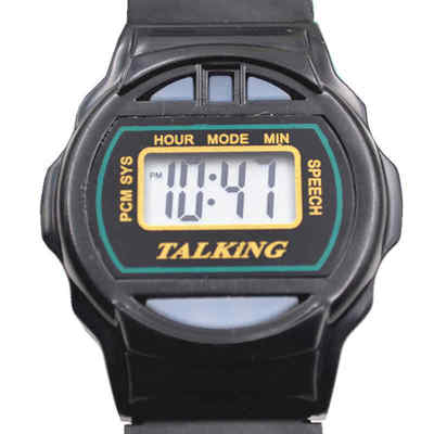 一键语音报时讲话手表老年人手表多功能盲人表电子表男士女士钟表