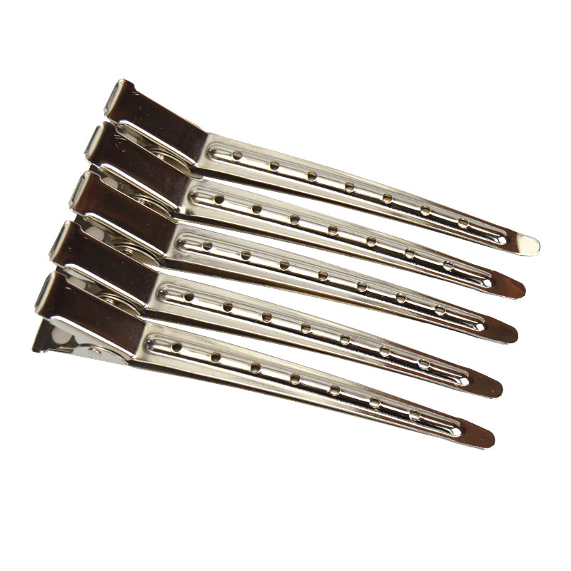 金属鸭嘴夹手推波纹夹发夹造型盘发美发分区定位夹影楼化妆师学校