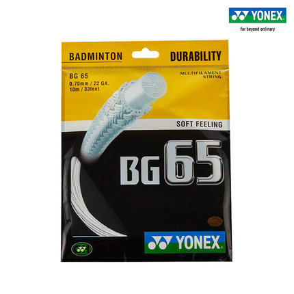 YONEX尤尼克斯羽毛球线yy正品BG65/BG80/BGTCR/耐打高弹日制球线