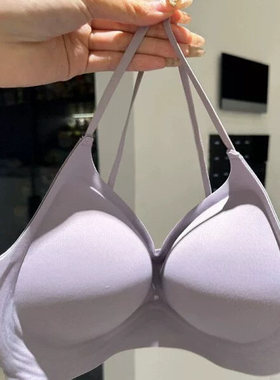 无痕奶皮外扩显大显腰细内衣女2025年新款漫画胸小胸聚拢固定文胸