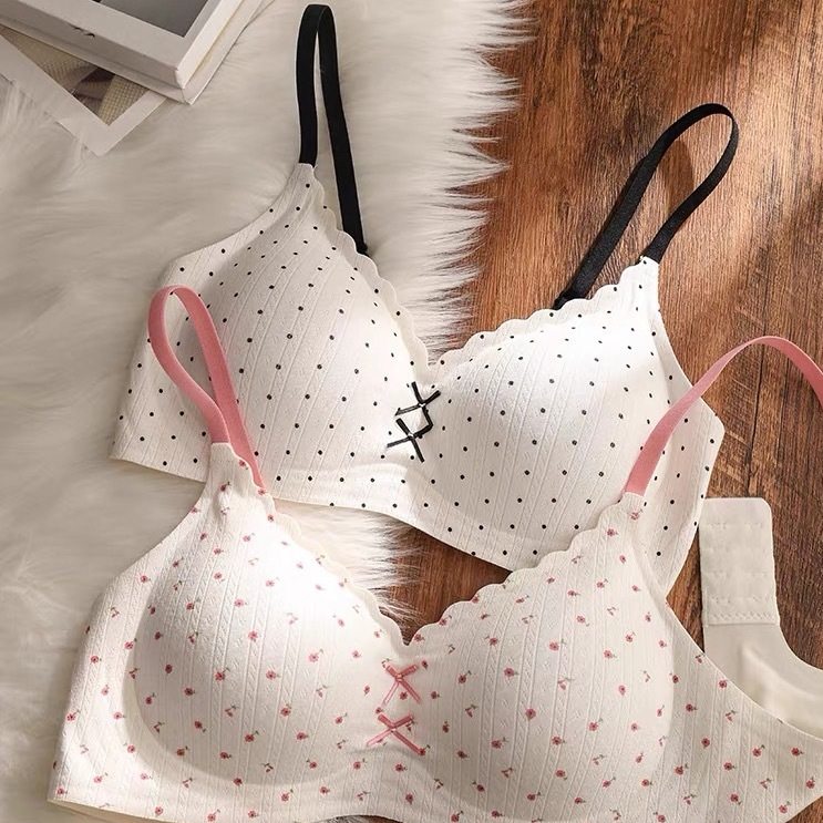 清新糖果色内衣女小胸聚拢