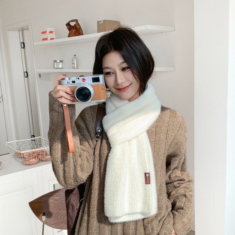 纯色加厚加长围巾女2026秋冬围巾/丝巾/披肩