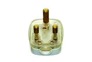 大南非标接线插头 3圆柱16A热水器空调大功率排插板座可拆接头