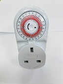 24小时循环多时段定时器 香港英规定时插座 机械式 英标三方脚插头