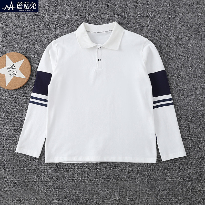 男童POLO衫长袖T恤宽松衣服图片