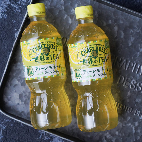 日本进口 三得利Craft Boss柠檬味茶饮料600ml 新品限量饮料现货