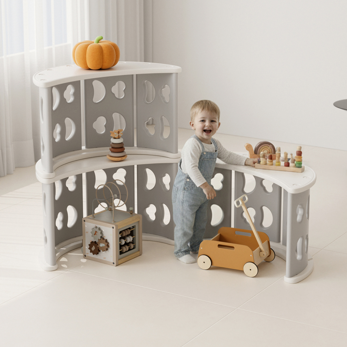 乐婴坊儿童室内玩具收纳置物架