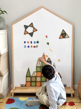 乐婴坊儿童画板无尘磁性涂鸦黑板白板宝宝绘画家用写字板玩具礼物