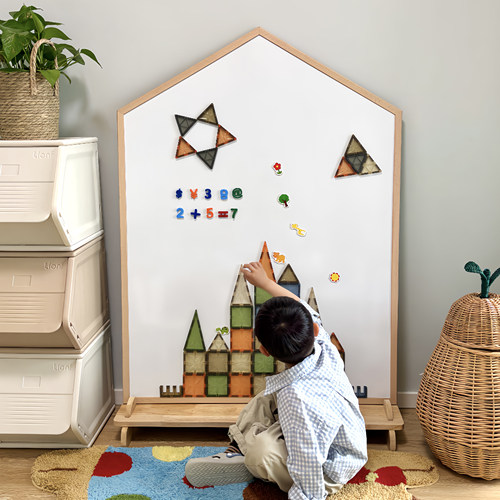 乐婴坊儿童无尘磁性双面画板