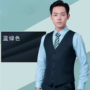 春秋新款邮政邮储银行工作服男藏青马甲职业制服工装马甲背心马夹