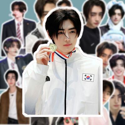 朴成训帅气单人小卡贴纸ENHYPEN男团周边diy手机壳笔记本