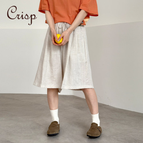 CRISP日系系带五分裤女薄款