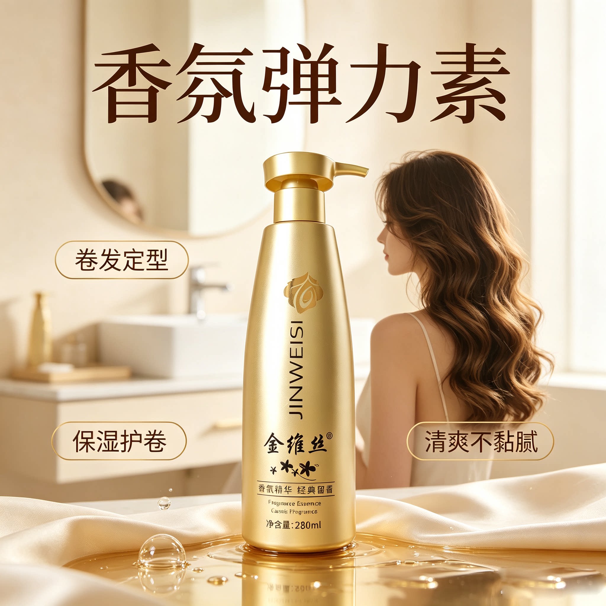 香氛保湿弹力素女士护发卷发啫喱