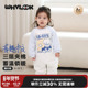 WHYLOOK 有事喊我爸 宝宝衣服秋冬加厚保暖夹棉婴儿连体衣棉袄